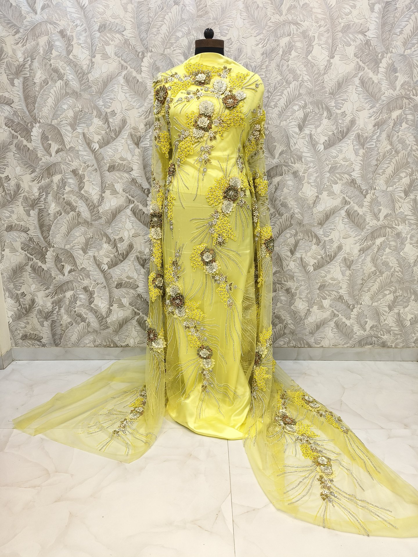 Exquisite Gold Embroidery on Dark Fabric